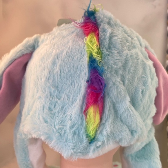 Moving Unicorn Hats Animal Head Hat Cartoon Ears Headwear blue color one size - Picture 3 of 7